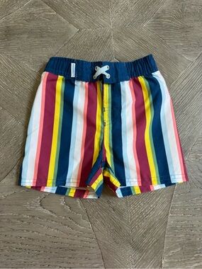 RuggedButts Striped Swim Trunks